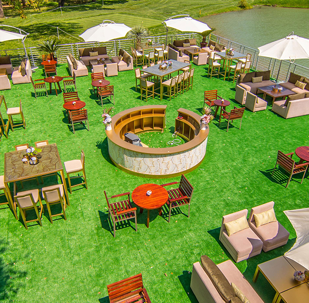 matériel de décoration événementielle Trophée Hassan II de Golf