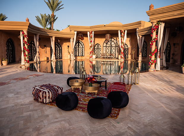 location pouf marocain