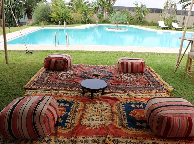 location pouf marocain