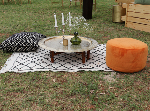 location pouf marocain