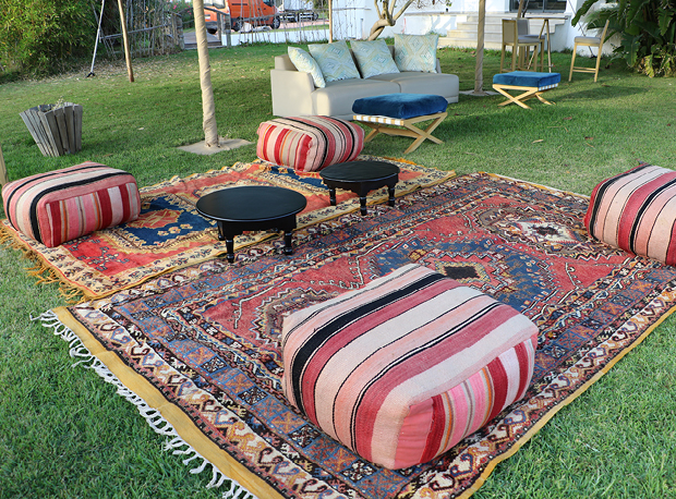 location pouf marocain