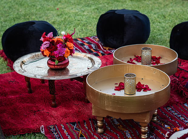 location pouf marocain