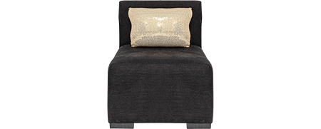 Location Chauffeuse Mobilier Événementiel Chauffeuse Dia - Noir