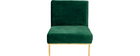 Location Chauffeuse Mobilier Événementiel Chauffeuse Vintage - Vert