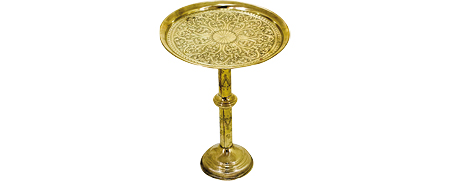 Location Table Mobilier Événementiel Guéridon en Cuivre