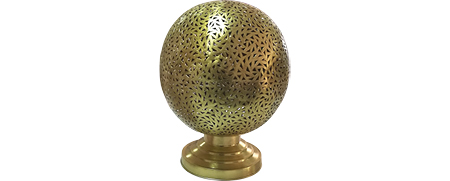 location materiel pour evenement Lampe Marocaine Maillechort Boule PM