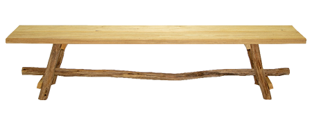 location mobilier événementiel Banc Rustique