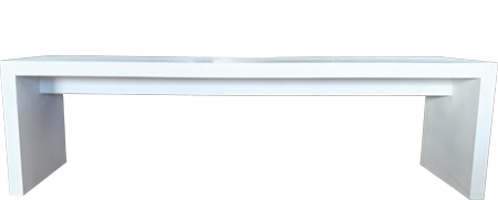 location mobilier événementiel Banc Bianca