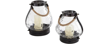 Décoration Événementielle Lanterne Coastal Hammered Bronze