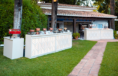 Location Table Mobilier Événementiel Bar Moucharabieh Rétro Éclairé