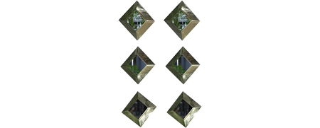 Décoration Événementielle Miroir Carré Laiton