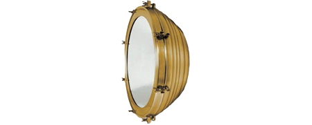 Décoration Événementielle Miroir Hublot Rond Laiton