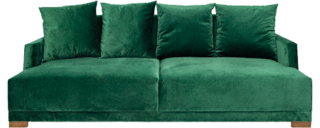 location canapé événementiel Canapé Vintage - Vert