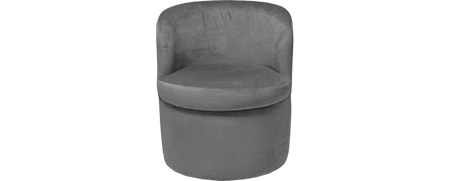 Location Chauffeuse Mobilier Événementiel Chauffeuse Posy - Gris