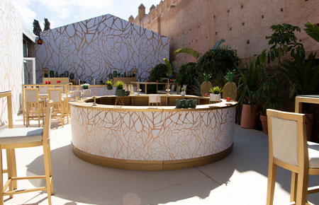 Location Table Mobilier Événementiel Bar Circulaire V2