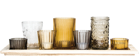 Photophores Assortiment Photophores Sur Plateau