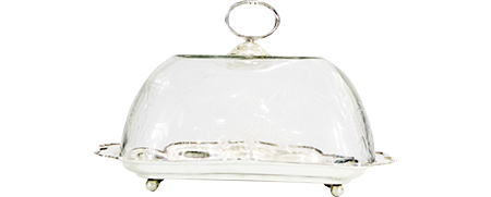 Décoration Événementielle Plateau Cloche En Verre