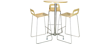 location table tabouret bar Ensemble Mange-Debout Tabouret - Chêne