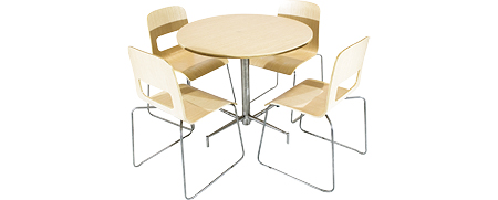 location table tabouret bar Ensemble Table Curve Et Chaise Hole - Chêne