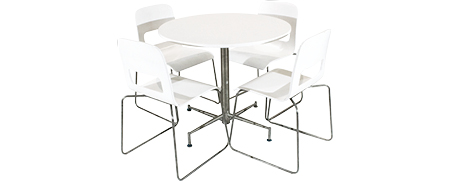 location table tabouret bar Ensemble Table Curve Et Chaise Hole - Blanc